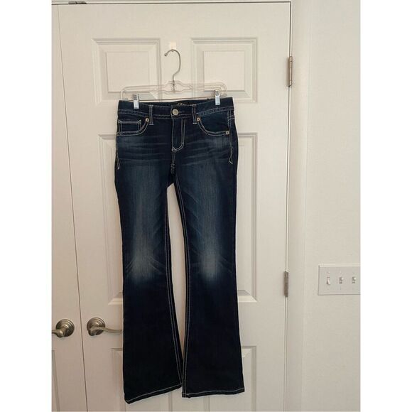 Express Y2K low rise boot cut denim - Picture 1 of 8